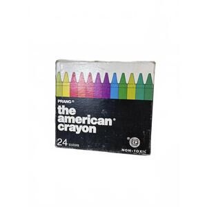 Vintage Prange The American Crayon 24 pack -- Art Supplies USA Made